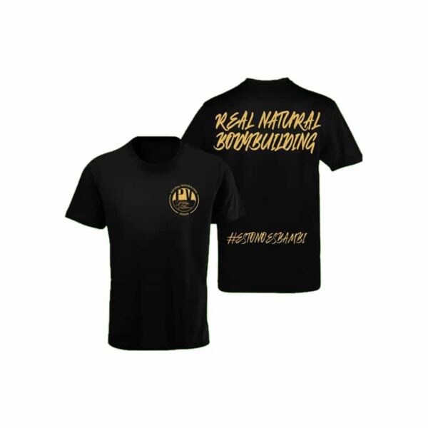 Camiseta Real Natural Bodybuilding Negra Dani Postigo